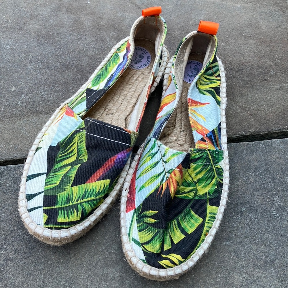 Tropical Platform Espadrille Made in Barcelona, Spain 🇪🇸 Size 36